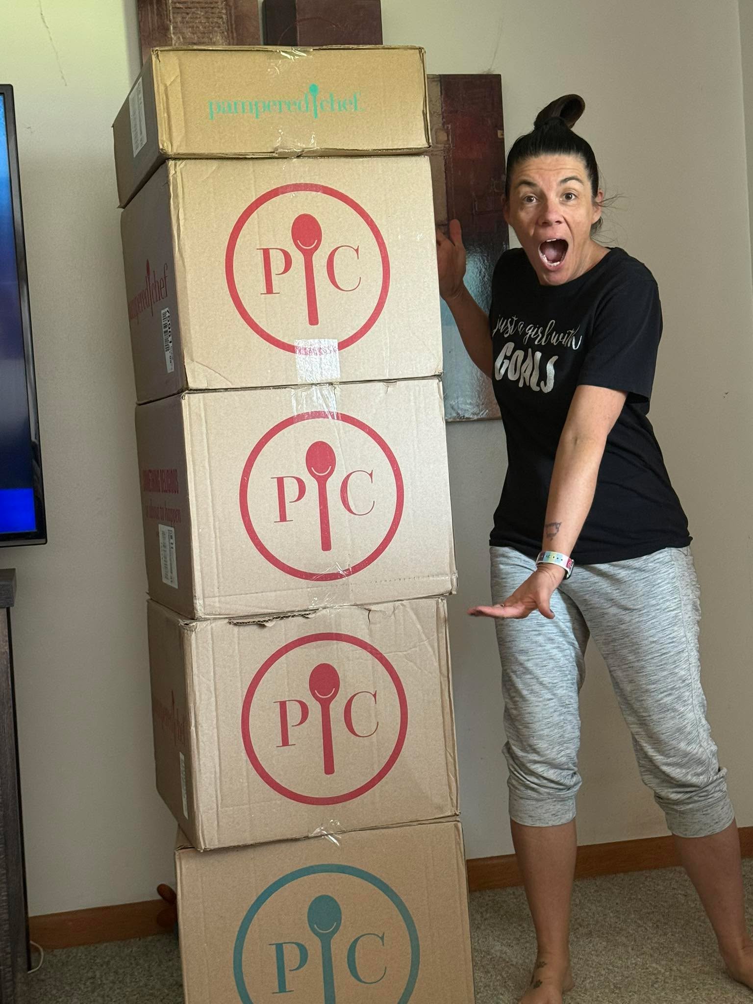 Y’all… look at this massive stack of Pampered Chef boxes! Every. Single. One. Was. FREE. 😍🙌

I didn’t pay a dime for any of it—these goodies came straight to my doorstep just for sharing products I love, helping people cook at home, and cheering on my amazing team. 💃🍳💥

This is your sign: If you’ve ever thought “Could I really do this?”… the answer is YES. There are so many ways to work this biz—on your terms, your way. Whether you want a hobby, side cash, or a full-on business, this could be it for you too.

💬 Curious? Drop a “🙋‍♀️” and I’ll send you the info. No pressure, just options. But who wouldn’t want boxes like THIS showing up for free?! 😍

#PamperedChefLife #FreeStuffIsMyLoveLanguage #JoinMyTeam #WorkFromAnywhere #KitchenGoals #UnboxThePerks